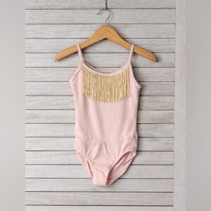Freestyle Pink Fringe Dance Leotard XS Girls Costume Performance Ballet Recital